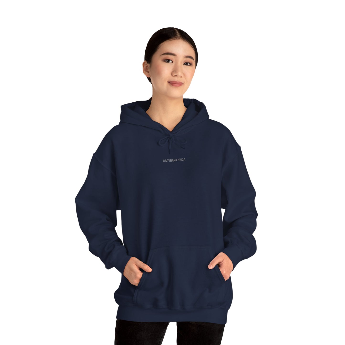 Capybara Ninja Unisex Sushi & Logo Hooded Sweatshirt