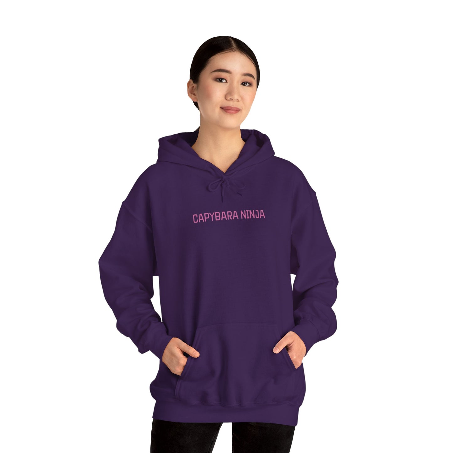 Valentine Capybara Ninja Unisex Heavy Blend Hooded Sweatshirt