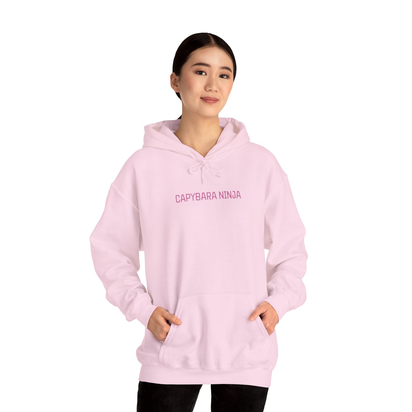 Valentine Capybara Ninja Unisex Heavy Blend Hooded Sweatshirt
