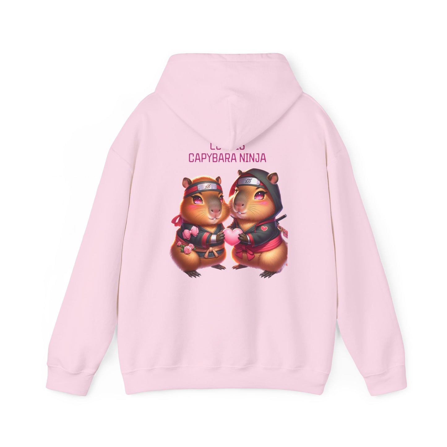 Love is Capybara Ninja Unisex Hooded Sweatshirt