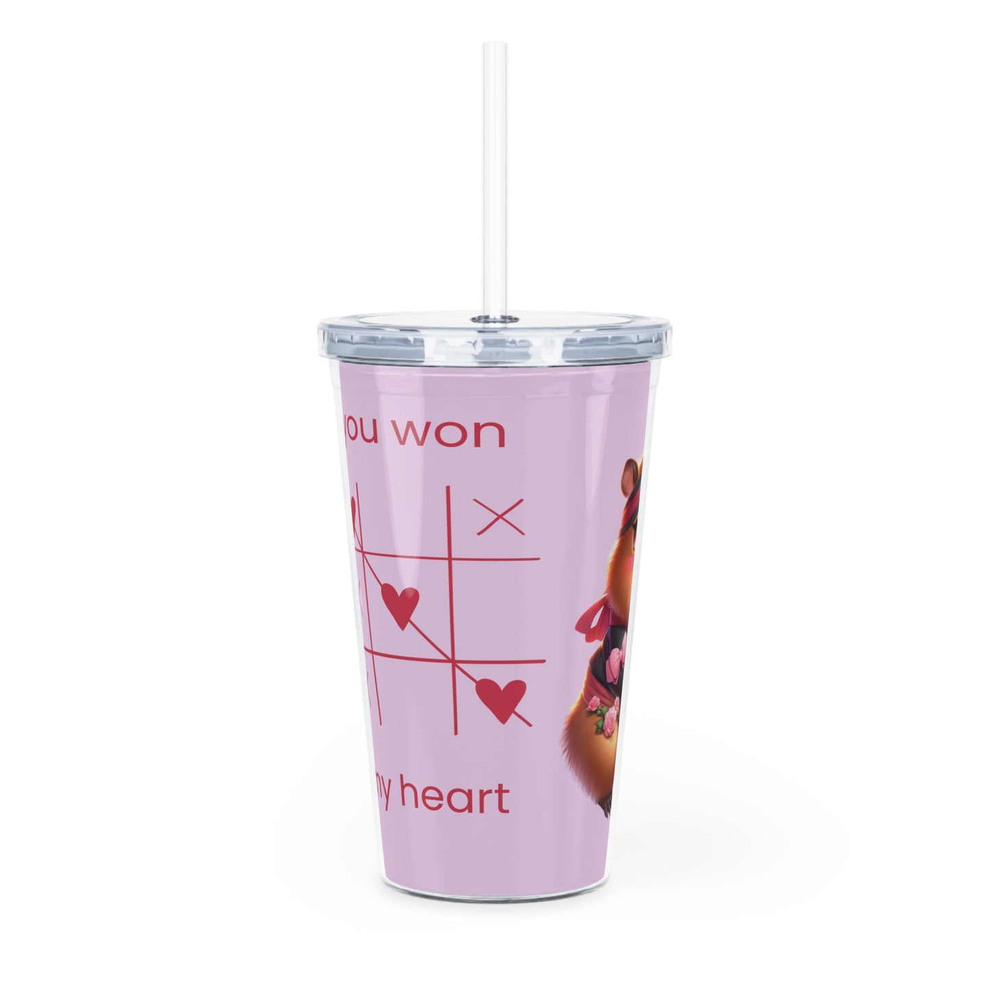 Valentine Bara Tumbler with Straw