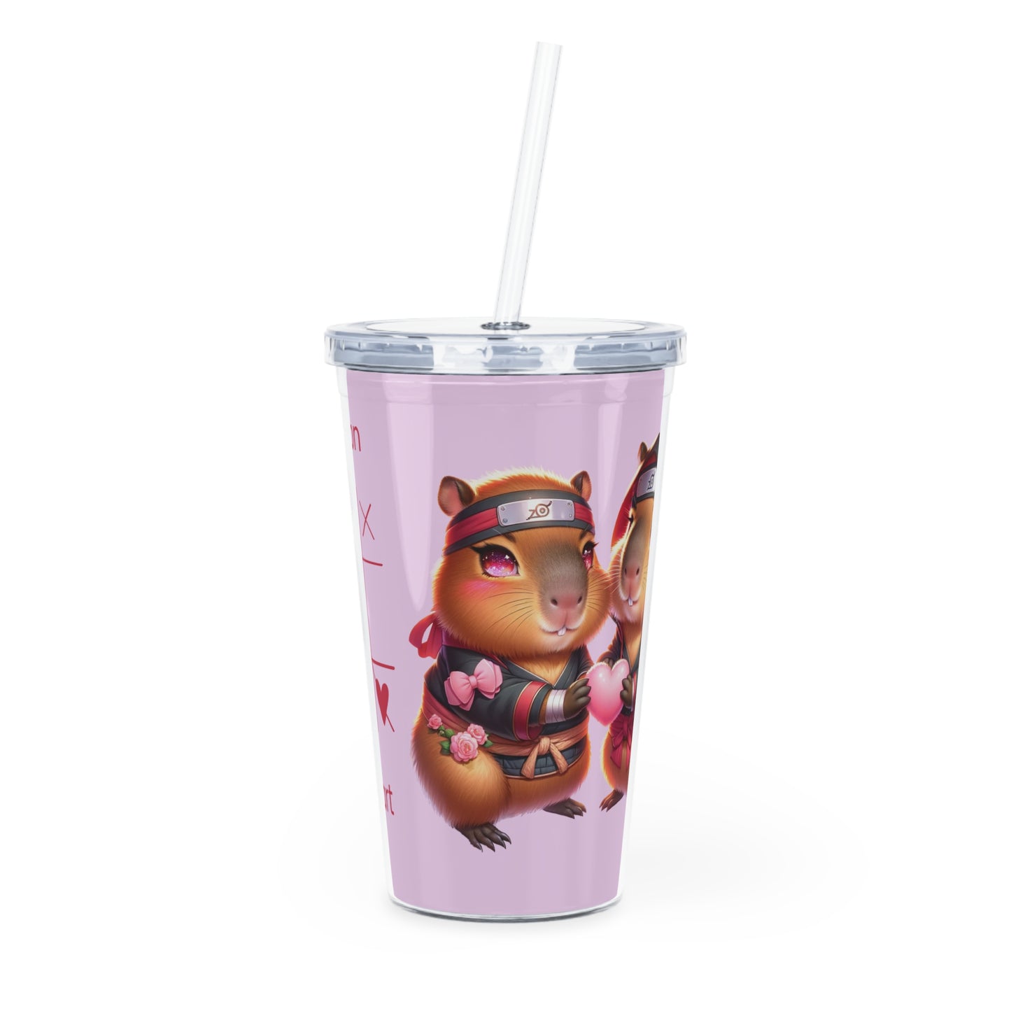 Valentine Bara Tumbler with Straw