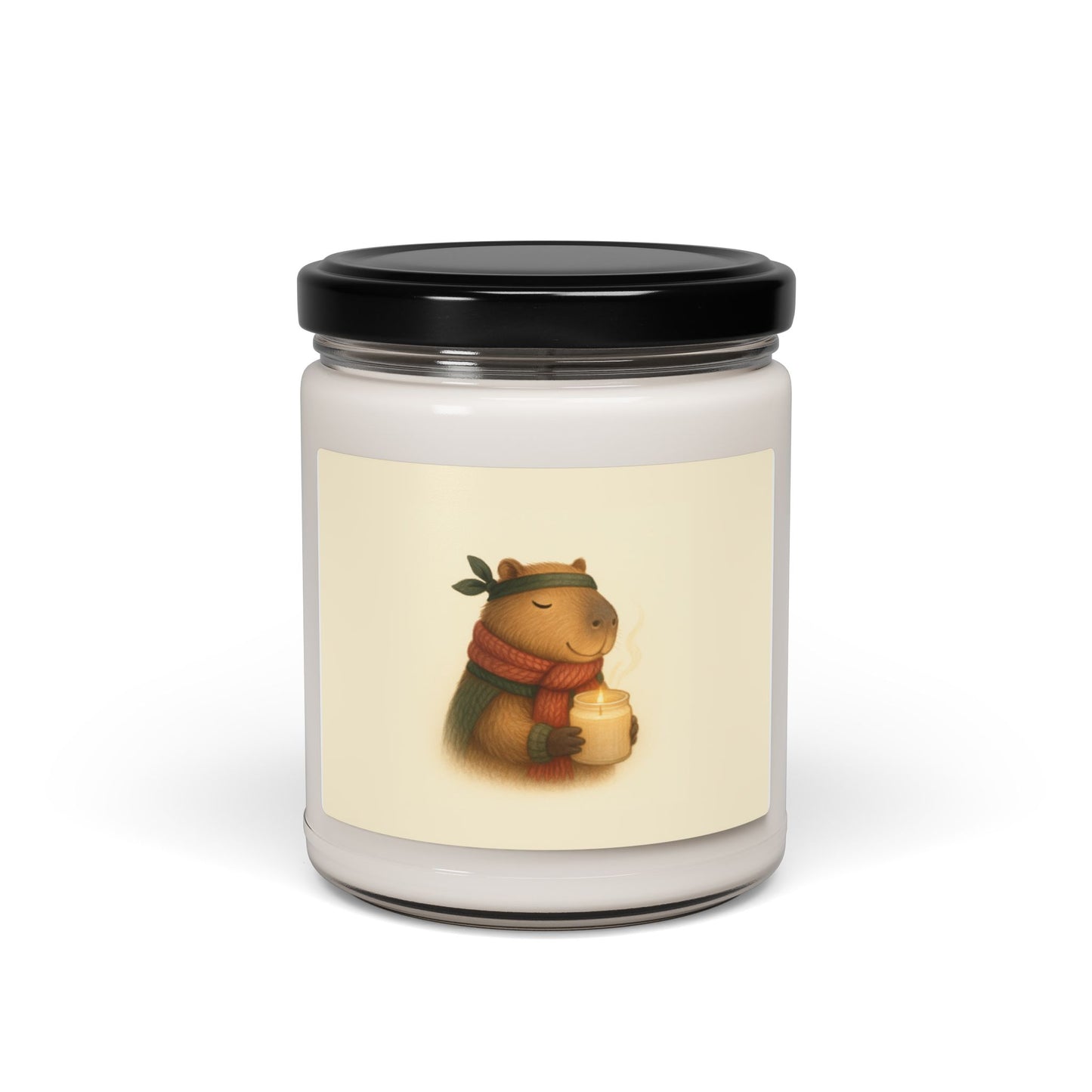 Capybara Ninja™ Cozy Winter Soy Candle — 9oz Scented Jar