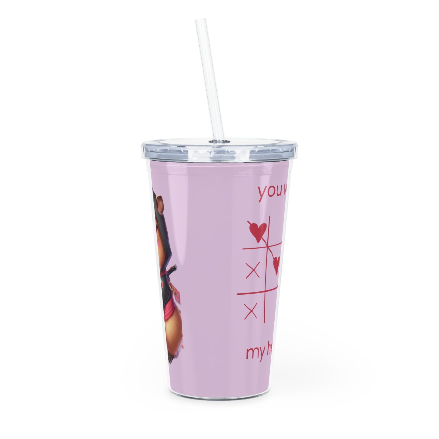 Valentine Bara Tumbler with Straw