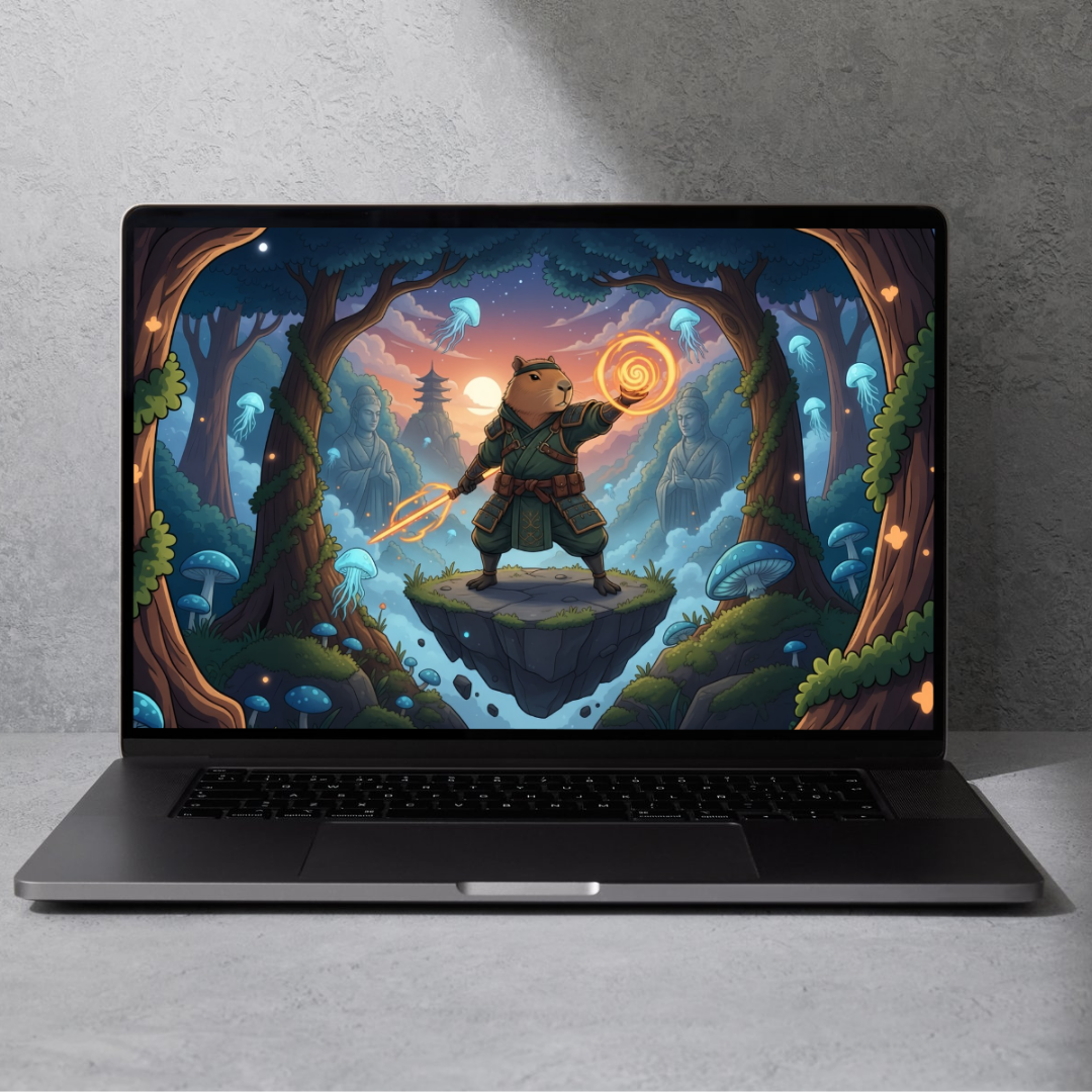 Capybara Ninja Wallpaper Pack x52 (PC, Tablet & Phone)