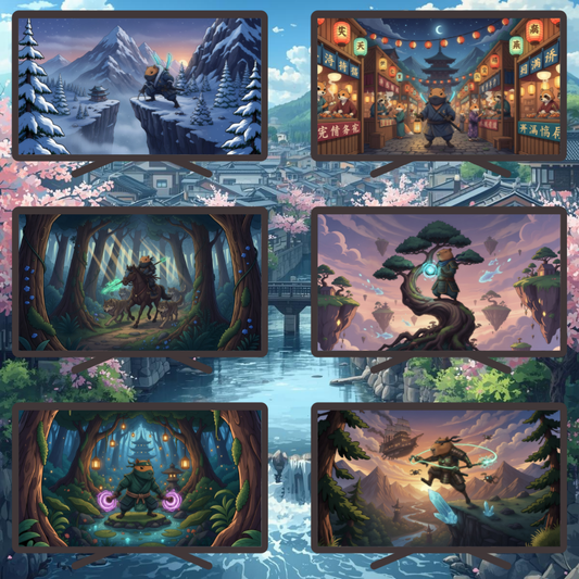 Capybara Ninja Wallpaper Pack x52 (PC, Tablet & Phone)