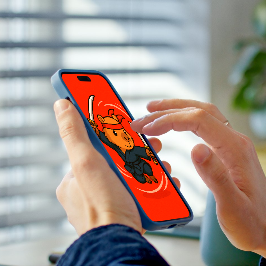 Capybara Ninja: The Ultimate Smartphone Wallpaper Pack (26 Designs)